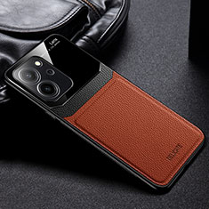 Silikon Hülle Handyhülle Gummi Schutzhülle Flexible Leder Tasche FL1 für Huawei Honor 80 SE 5G Braun