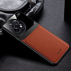 Silikon Hülle Handyhülle Gummi Schutzhülle Flexible Leder Tasche FL1 für OnePlus 11 5G Braun