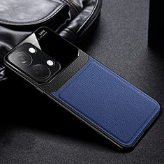 Silikon Hülle Handyhülle Gummi Schutzhülle Flexible Leder Tasche FL1 für OnePlus Nord 3 5G Blau