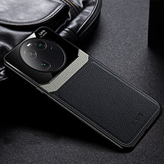 Silikon Hülle Handyhülle Gummi Schutzhülle Flexible Leder Tasche FL1 für Oppo Find X6 5G Schwarz