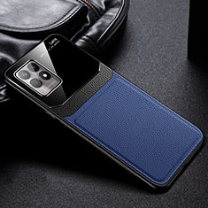 Silikon Hülle Handyhülle Gummi Schutzhülle Flexible Leder Tasche FL1 für Realme 8i Blau