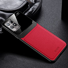 Silikon Hülle Handyhülle Gummi Schutzhülle Flexible Leder Tasche FL1 für Realme 8i Rot
