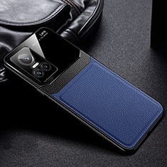 Silikon Hülle Handyhülle Gummi Schutzhülle Flexible Leder Tasche FL1 für Realme GT Neo3 5G Blau