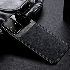 Silikon Hülle Handyhülle Gummi Schutzhülle Flexible Leder Tasche FL1 für Samsung Galaxy M60s Schwarz