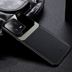 Silikon Hülle Handyhülle Gummi Schutzhülle Flexible Leder Tasche FL1 für Xiaomi Mi 13 5G Schwarz