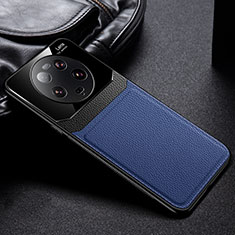 Silikon Hülle Handyhülle Gummi Schutzhülle Flexible Leder Tasche FL1 für Xiaomi Mi 13 Ultra 5G Blau