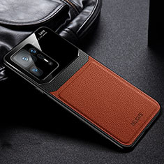 Silikon Hülle Handyhülle Gummi Schutzhülle Flexible Leder Tasche FL1 für Xiaomi Mi Mix 4 5G Braun