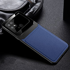 Silikon Hülle Handyhülle Gummi Schutzhülle Flexible Leder Tasche FL1 für Xiaomi Poco C40 Blau