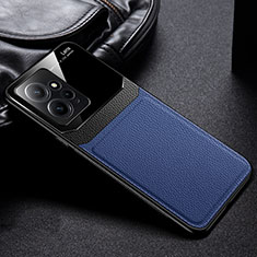 Silikon Hülle Handyhülle Gummi Schutzhülle Flexible Leder Tasche FL1 für Xiaomi Redmi 12 4G Blau