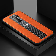 Silikon Hülle Handyhülle Gummi Schutzhülle Flexible Leder Tasche FL2 für Xiaomi Redmi 9 Prime India Orange
