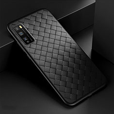 Silikon Hülle Handyhülle Gummi Schutzhülle Flexible Leder Tasche für Huawei Enjoy Z 5G Schwarz