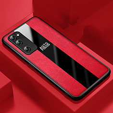 Silikon Hülle Handyhülle Gummi Schutzhülle Flexible Leder Tasche für Huawei Honor 30 Lite 5G Rot