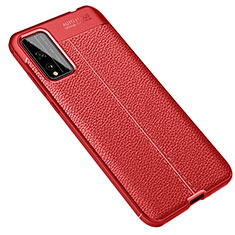 Silikon Hülle Handyhülle Gummi Schutzhülle Flexible Leder Tasche für Huawei Honor Play4T Pro Rot