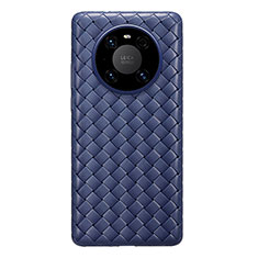 Silikon Hülle Handyhülle Gummi Schutzhülle Flexible Leder Tasche für Huawei Mate 40 Blau