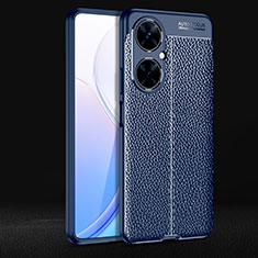Silikon Hülle Handyhülle Gummi Schutzhülle Flexible Leder Tasche für Huawei Nova 11i Blau
