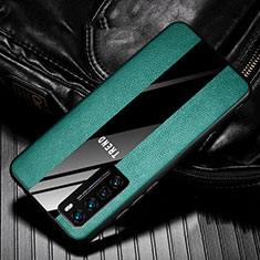 Silikon Hülle Handyhülle Gummi Schutzhülle Flexible Leder Tasche für Huawei Nova 7 Pro 5G Grün