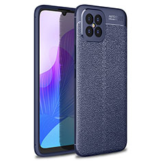 Silikon Hülle Handyhülle Gummi Schutzhülle Flexible Leder Tasche für Huawei Nova 8 SE 5G Blau