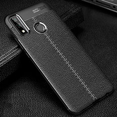 Silikon Hülle Handyhülle Gummi Schutzhülle Flexible Leder Tasche für Huawei Y8s Schwarz