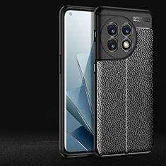 Silikon Hülle Handyhülle Gummi Schutzhülle Flexible Leder Tasche für OnePlus 11 5G Schwarz