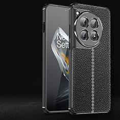 Silikon Hülle Handyhülle Gummi Schutzhülle Flexible Leder Tasche für OnePlus Ace 3 5G Schwarz