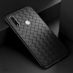 Silikon Hülle Handyhülle Gummi Schutzhülle Flexible Leder Tasche für Oppo A8 Schwarz