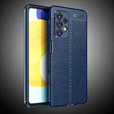 Silikon Hülle Handyhülle Gummi Schutzhülle Flexible Leder Tasche für Samsung Galaxy A23 5G Blau