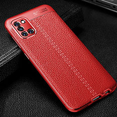 Silikon Hülle Handyhülle Gummi Schutzhülle Flexible Leder Tasche für Samsung Galaxy A31 Rot