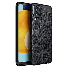 Silikon Hülle Handyhülle Gummi Schutzhülle Flexible Leder Tasche für Samsung Galaxy M33 5G Schwarz