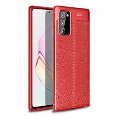 Silikon Hülle Handyhülle Gummi Schutzhülle Flexible Leder Tasche für Samsung Galaxy Note 20 Plus 5G Rot