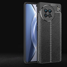 Silikon Hülle Handyhülle Gummi Schutzhülle Flexible Leder Tasche für Vivo X90 5G Schwarz
