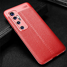 Silikon Hülle Handyhülle Gummi Schutzhülle Flexible Leder Tasche für Xiaomi Mi 10 Ultra Rot