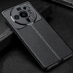 Silikon Hülle Handyhülle Gummi Schutzhülle Flexible Leder Tasche für Xiaomi Mi 12 Ultra 5G Schwarz