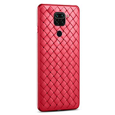 Silikon Hülle Handyhülle Gummi Schutzhülle Flexible Leder Tasche für Xiaomi Redmi 10X 4G Rot