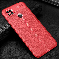 Silikon Hülle Handyhülle Gummi Schutzhülle Flexible Leder Tasche für Xiaomi Redmi 9C NFC Rot