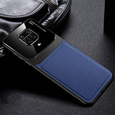 Silikon Hülle Handyhülle Gummi Schutzhülle Flexible Leder Tasche für Xiaomi Redmi Note 9 Pro Max Blau