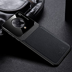 Silikon Hülle Handyhülle Gummi Schutzhülle Flexible Leder Tasche H01 für Xiaomi Redmi K30 Pro 5G Schwarz