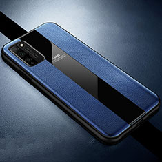 Silikon Hülle Handyhülle Gummi Schutzhülle Flexible Leder Tasche H02 für Huawei Honor 30 Lite 5G Blau