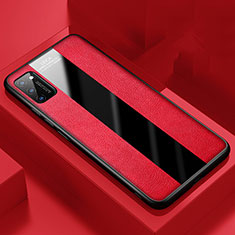 Silikon Hülle Handyhülle Gummi Schutzhülle Flexible Leder Tasche H02 für Huawei Honor V30 5G Rot