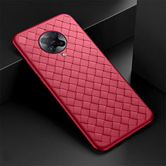 Silikon Hülle Handyhülle Gummi Schutzhülle Flexible Leder Tasche H02 für Xiaomi Poco F2 Pro Rot