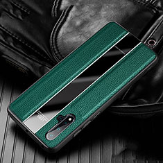 Silikon Hülle Handyhülle Gummi Schutzhülle Flexible Leder Tasche H03 für Huawei Nova 5 Pro Grün