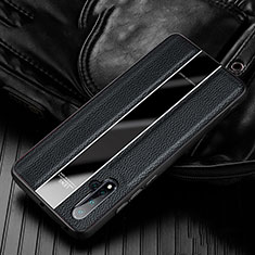 Silikon Hülle Handyhülle Gummi Schutzhülle Flexible Leder Tasche H03 für Huawei Nova 5 Schwarz