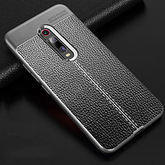 Silikon Hülle Handyhülle Gummi Schutzhülle Flexible Leder Tasche H03 für Xiaomi Mi 9T Grau