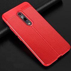 Silikon Hülle Handyhülle Gummi Schutzhülle Flexible Leder Tasche H03 für Xiaomi Mi 9T Pro Rot