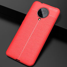 Silikon Hülle Handyhülle Gummi Schutzhülle Flexible Leder Tasche H03 für Xiaomi Poco F2 Pro Rot