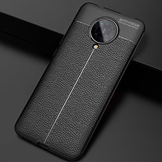 Silikon Hülle Handyhülle Gummi Schutzhülle Flexible Leder Tasche H03 für Xiaomi Poco F2 Pro Schwarz
