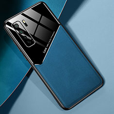 Silikon Hülle Handyhülle Gummi Schutzhülle Flexible Leder Tasche H04 für Huawei P40 Lite 5G Blau