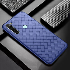 Silikon Hülle Handyhülle Gummi Schutzhülle Flexible Leder Tasche H04 für Xiaomi Redmi Note 8T Blau