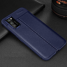 Silikon Hülle Handyhülle Gummi Schutzhülle Flexible Leder Tasche H05 für Huawei Honor V30 Pro 5G Blau