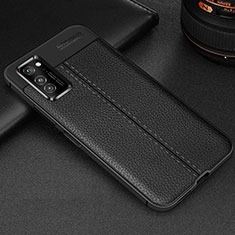 Silikon Hülle Handyhülle Gummi Schutzhülle Flexible Leder Tasche H05 für Huawei Honor View 30 Pro 5G Schwarz