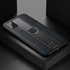 Silikon Hülle Handyhülle Gummi Schutzhülle Flexible Leder Tasche mit Magnetisch FL1 für Samsung Galaxy Note 10 Lite Schwarz